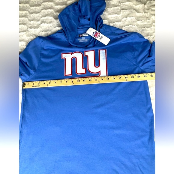 New York Giants Fanatics Mens Blue Large Pullover Hoodie New With Tags NFL - Picture 6 of 8